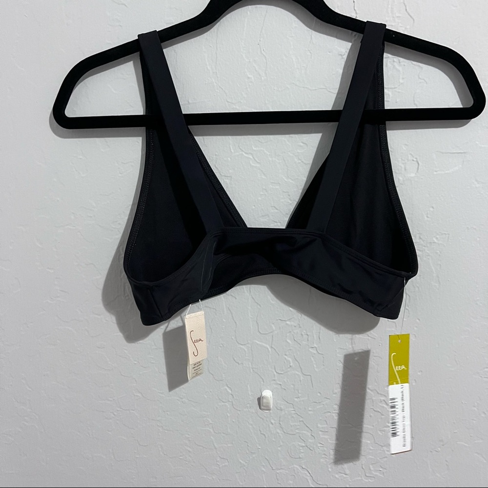 NWT Seea Brasilia Bikini Top Black L - Picture 4 of 9